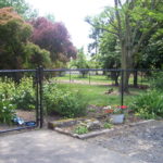 black chain link fence & gate in jefferson