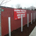 309-COM pre slat chain link fence