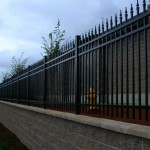 213 Commercial ornamental iron fence
