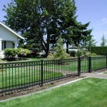 206 ornamental iron fence w/walk gate, Salem