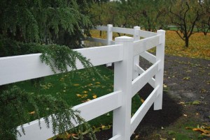 189: 3-rail vinyl fence
