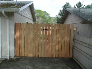 167 custom wood good neighbor gate