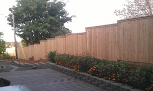 149 privacy wood cap & trim fence