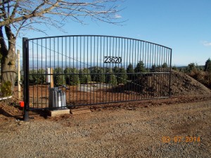 129 Custom ornamental iron gate & gate operator