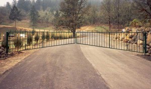 138 ornamental iron barrier gate