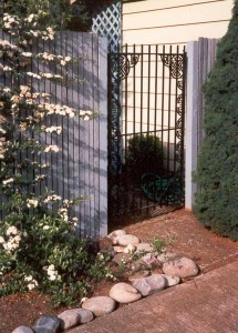 109 custom ornamental iron walk gate