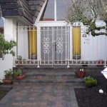 92 custom ornamental fence and entry gate