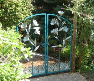 78 Custom ornamental iron walk garden gate