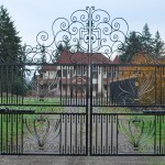 4 Custom Ornamental Iron Gate, Silverton, Oregon